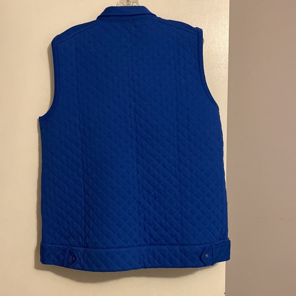 UG Apparel Women’s Blue KU Jayhawks Quilted Full Zip Vest - Picture 5 of 7